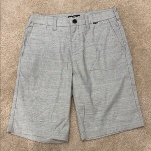 Hurley Light Gray Flat Front Men's Shorts